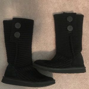 Girls UGG Classic Cardy II Knit Boots